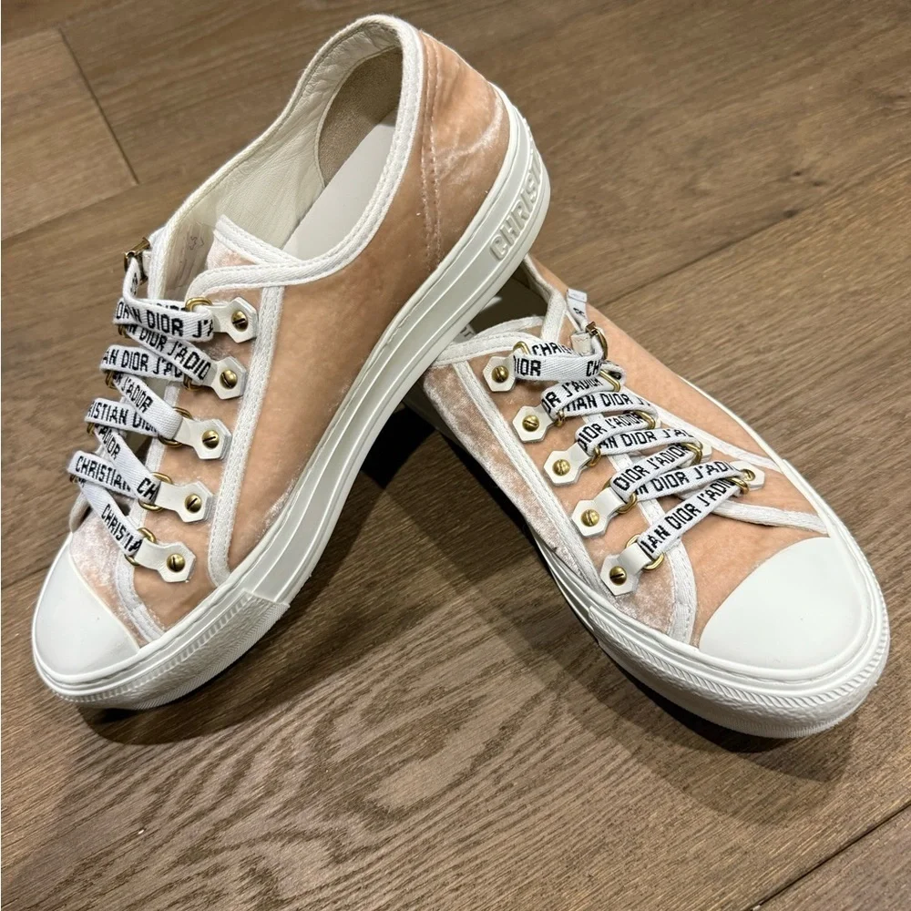 Dior Beige and White Women's Sneakers